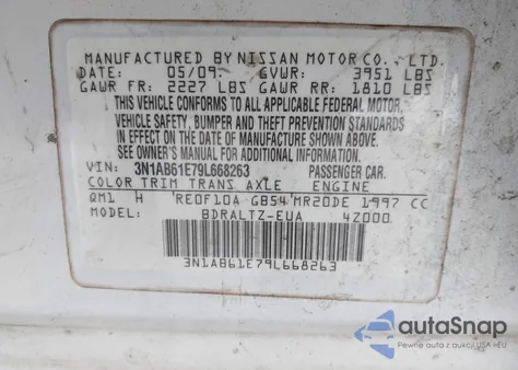 2009 Nissan Sentra 2.0S from USA, damaged, VIN 3N1AB61E79L668263